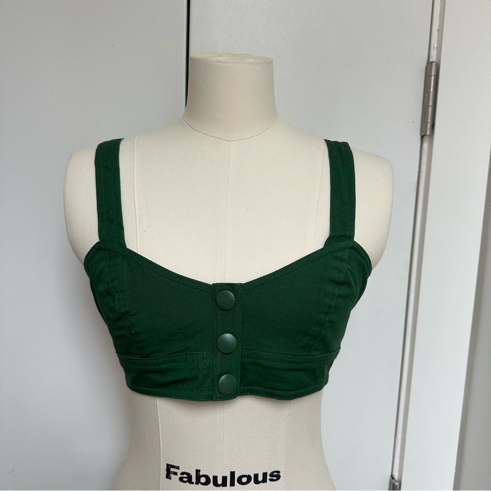 Green Urban Outfitters Button Top